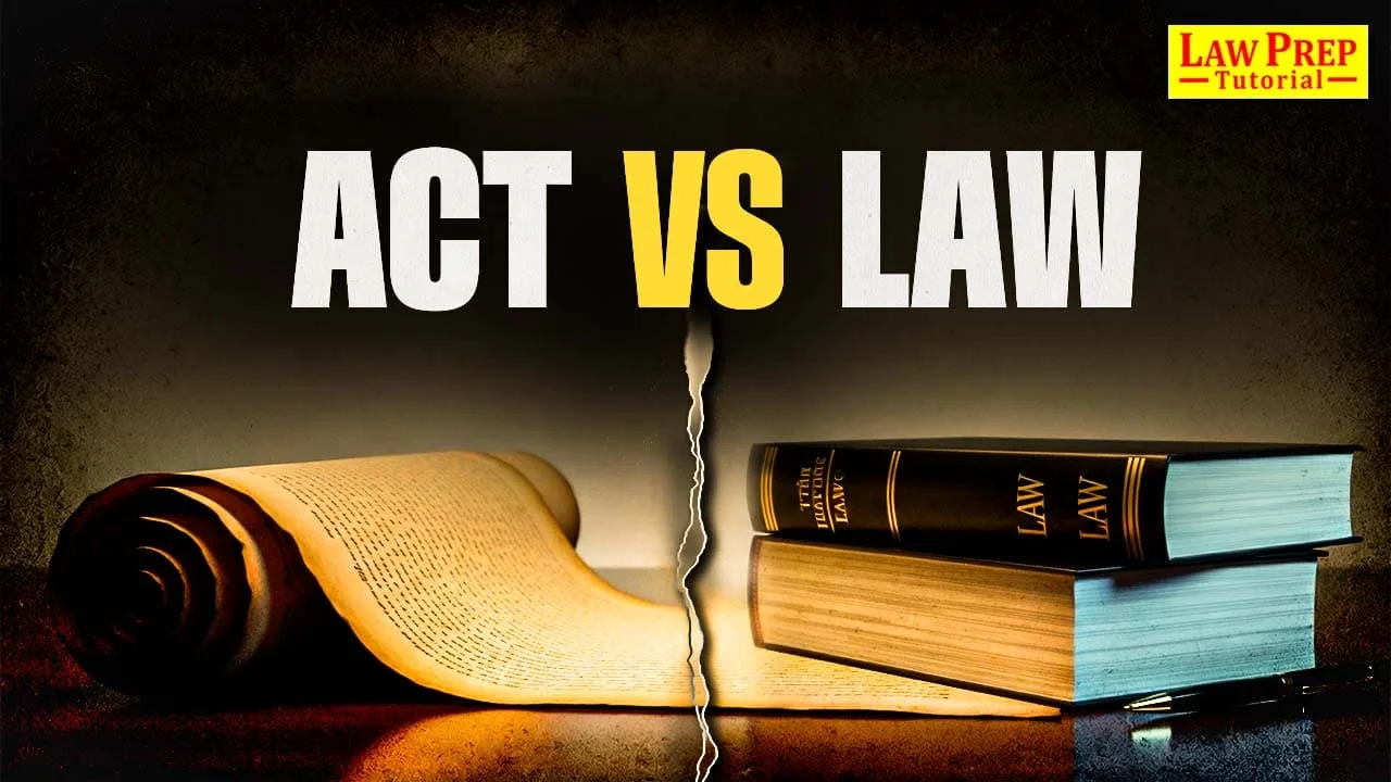 difference between act and law