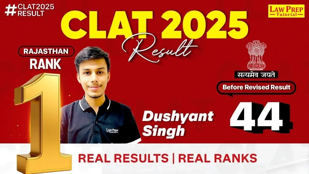 Dushyant Singh, AIR-25: CLAT 2025 Rajasthan Topper