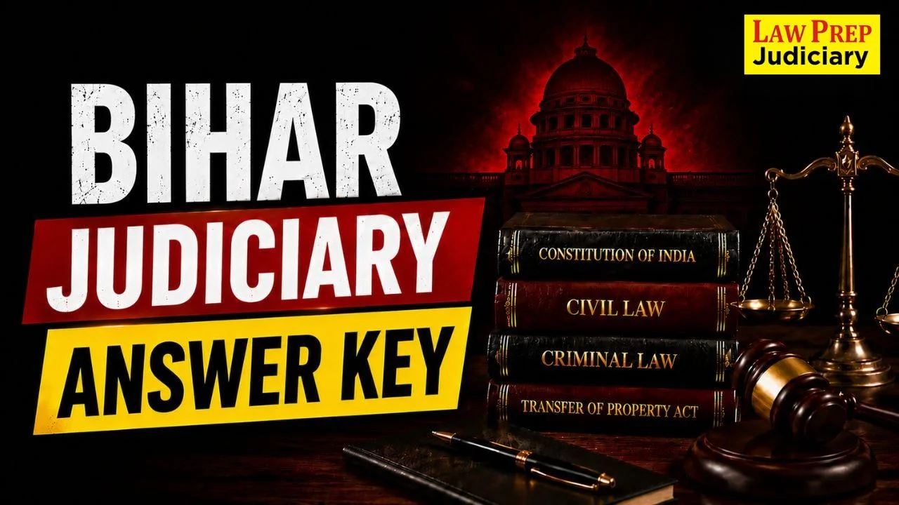 Bihar Judiciary Answer Key 2026, Download Prelims PDF