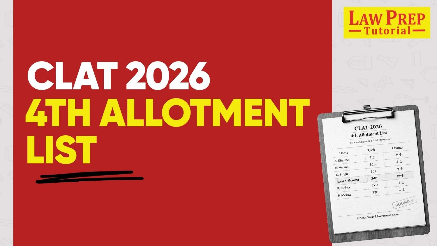 CLAT 2026 Fourth Allotment List