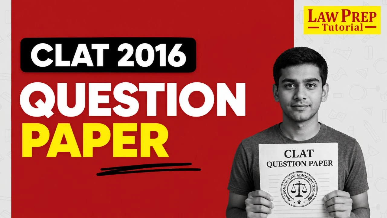 clat 2016 question paper