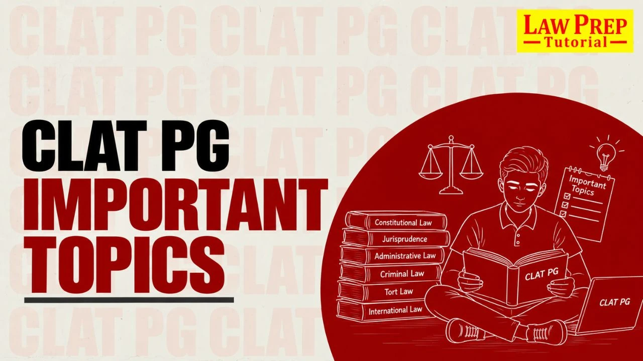 clat pg most important topics
