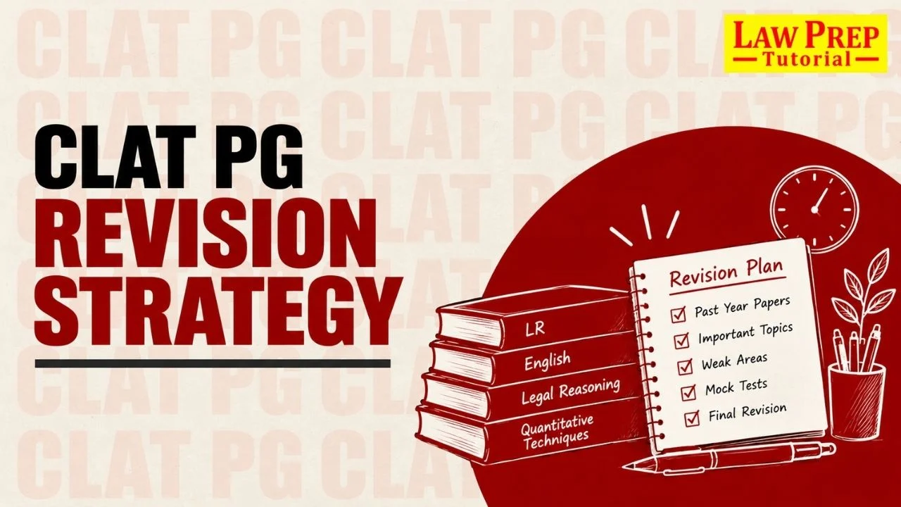 CLAT PG 2027 Revision Strategy: Subject-Wise Study Plan