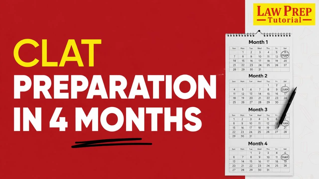 clat preparation in 4 months