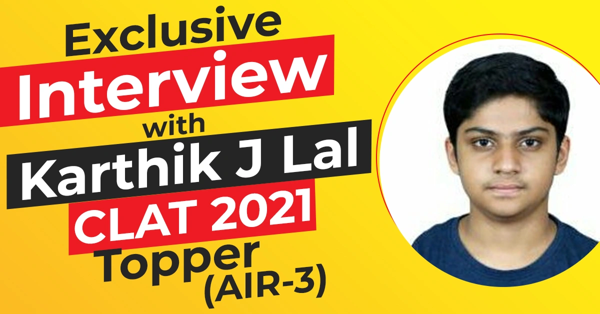 CLAT Topper Karthik J Lal