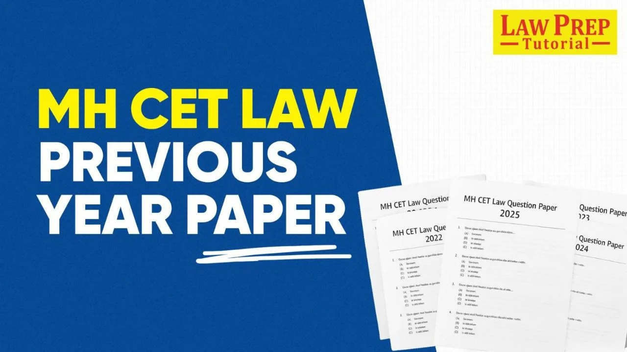 MH CET Law Previous Year Question Papers for 5 Year LLB