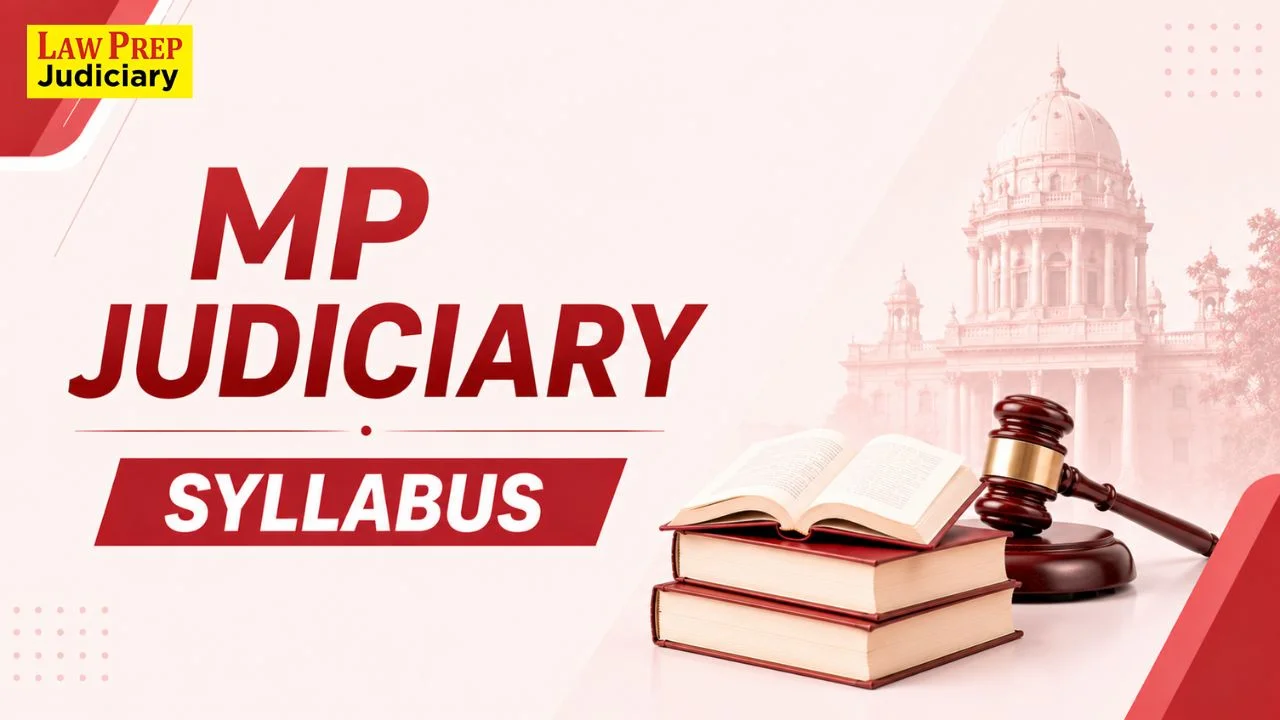 MP Judiciary Syllabus 2025 (Latest MP Civil Judge Syllabus)