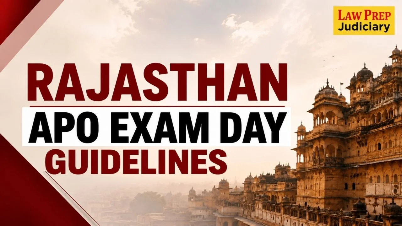 rajsthan apo exam day guidelines