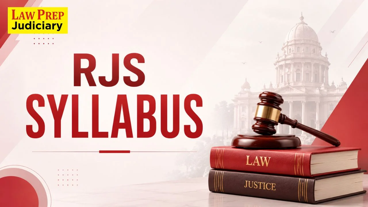 New RJS Syllabus 2026 (Rajasthan Judiciary Syllabus PDF)
