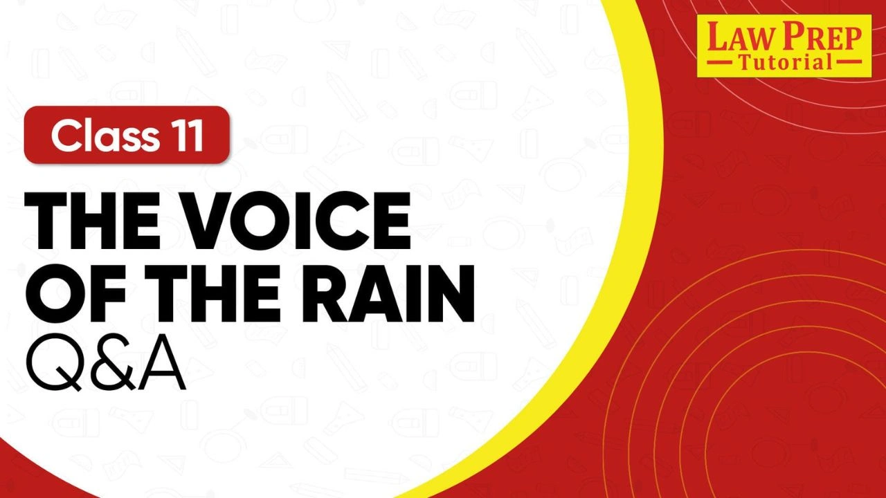the voice of the rain question answer