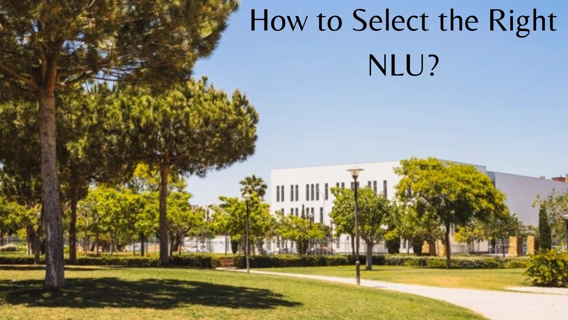 Parameters to Select the Right NLU