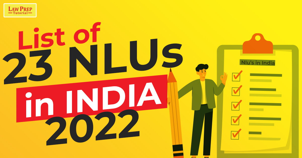List of 23 NLUs in India 2022