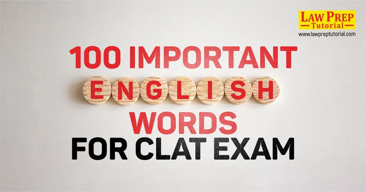 Important Vocabulary Words for CLAT