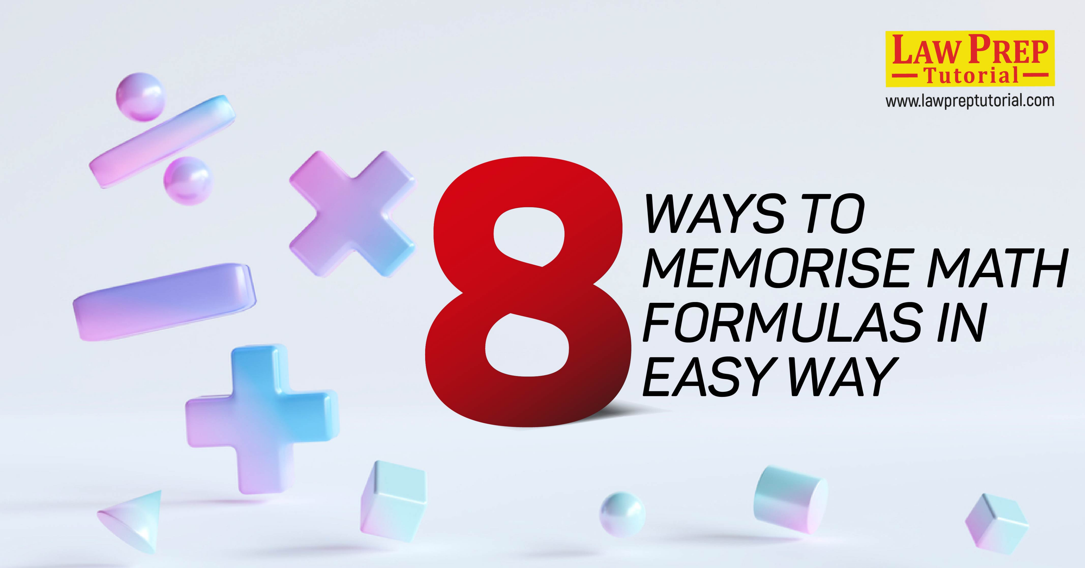 8 ways to Memorise Math Formulas in Easy Way