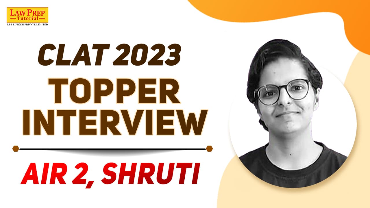 CLAT 2023 AIR 2 Topper Interview shruti