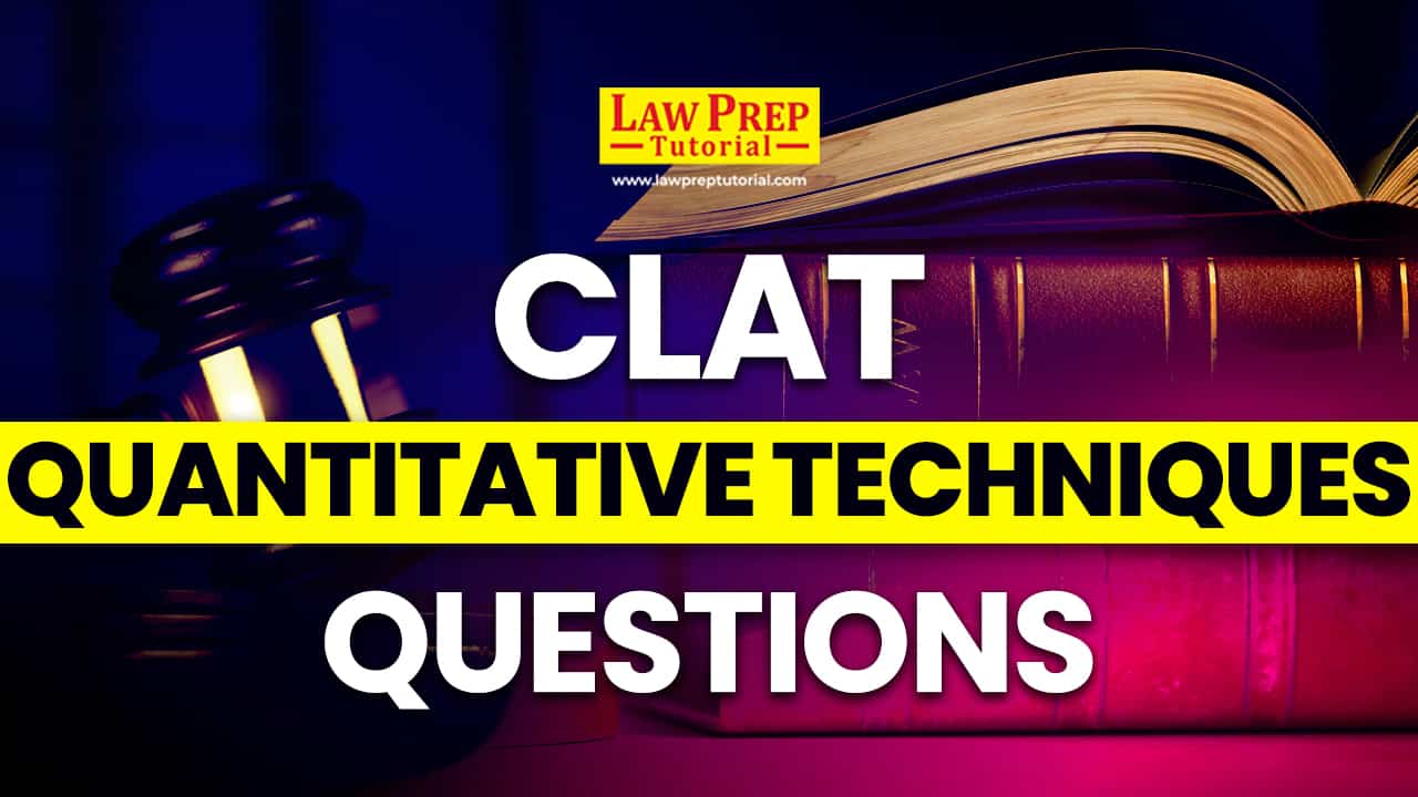 CLAT Quantitative Techniques Questions