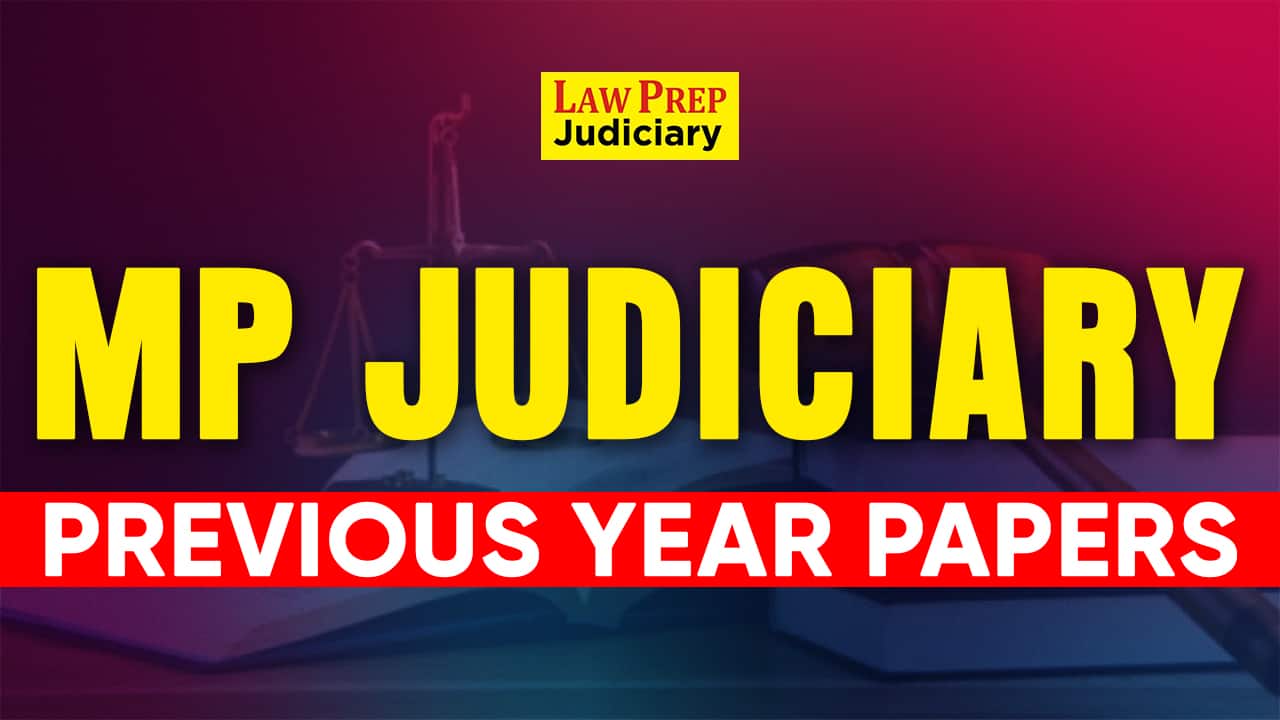 MP Judiciary Previous Year Question Papers (MPCJ Papers)