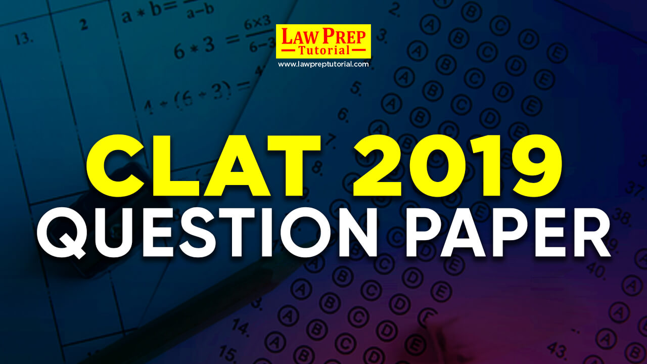 clat 2019 question paper