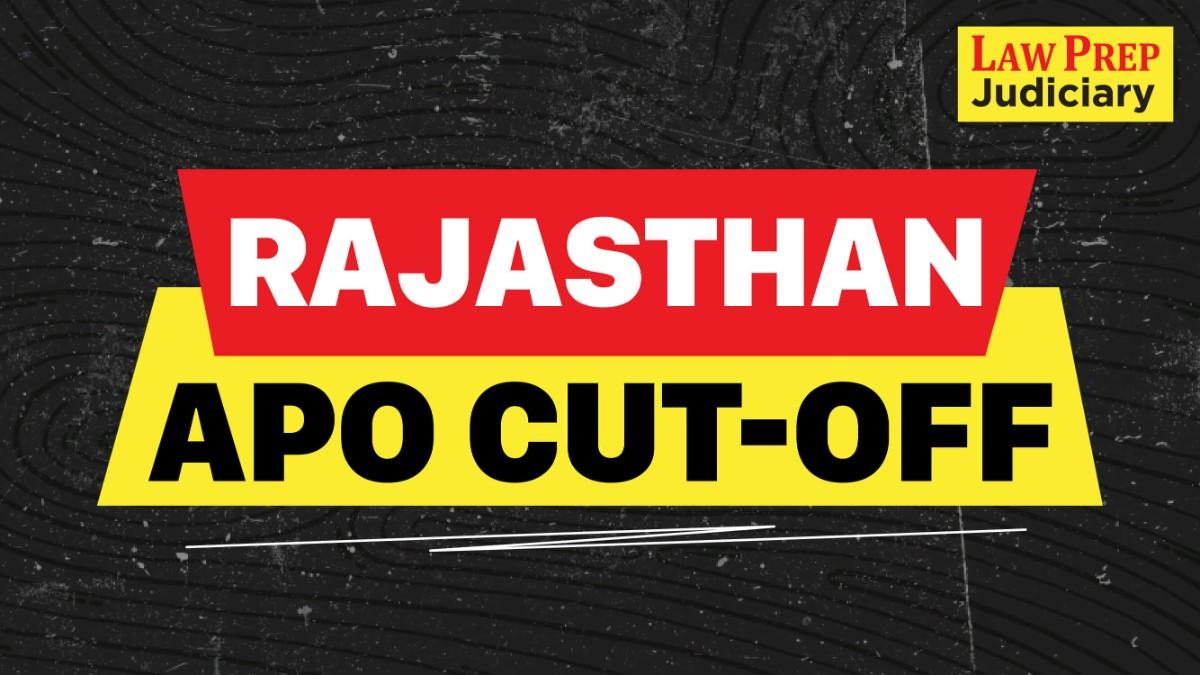 Rajasthan APO Cutoff