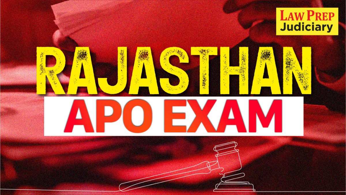 Rajasthan APO Exam