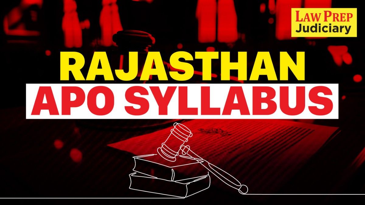 Rajasthan APO Syllabus