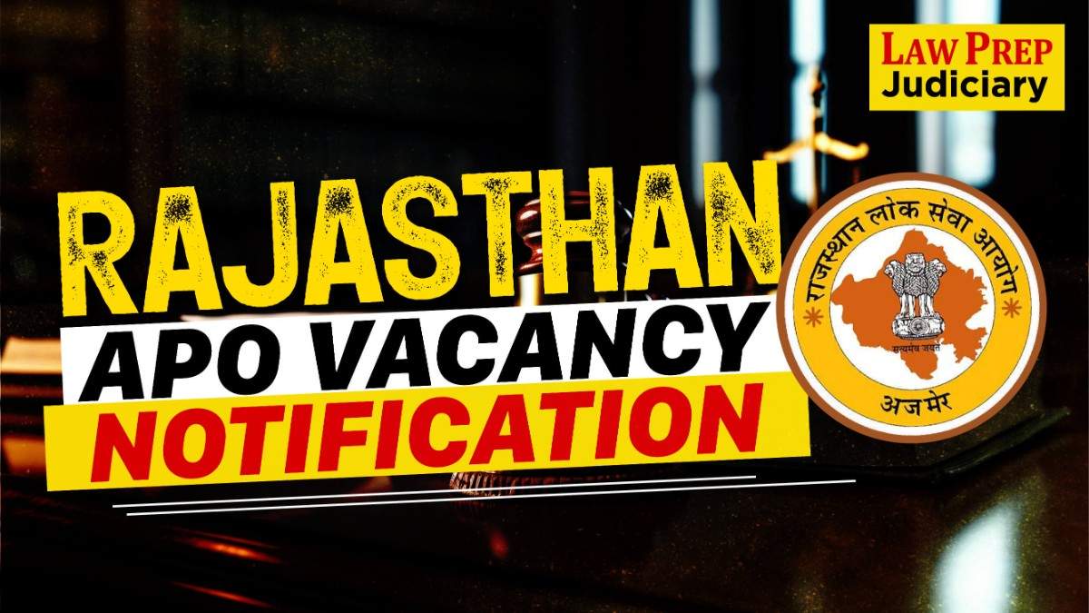 Rajasthan APO Vacancy