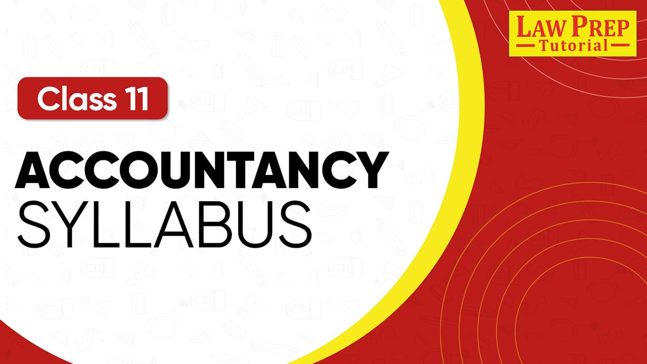 CBSE Class 11 Accountancy syllabus