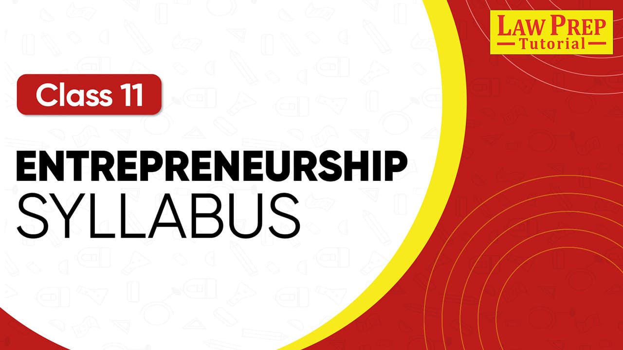 CBSE Class 11 Entreprenureship syllabus