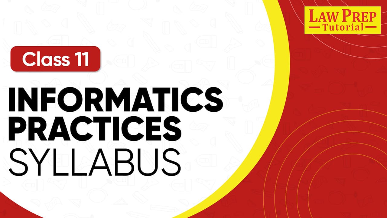 CBSE Class 11 Informatics Practices Syllabus