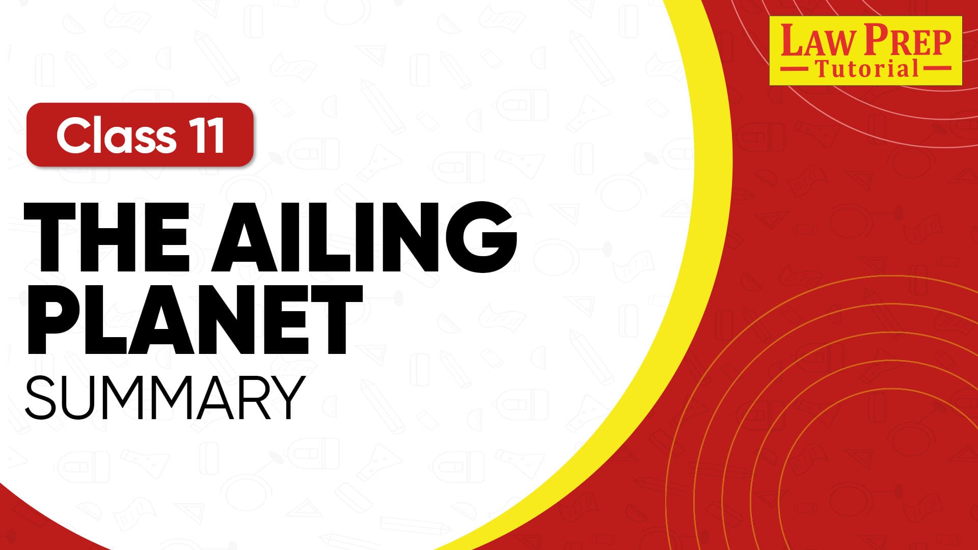 CBSE Class 11 The Ailing Planet Summary