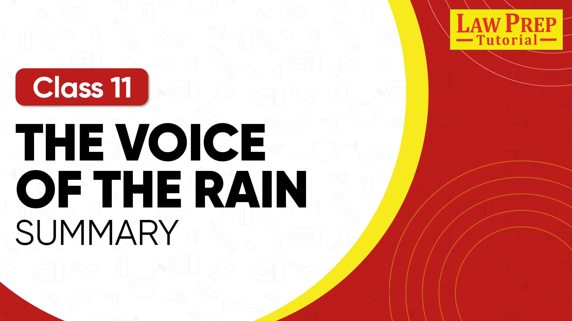 CBSE Class 11 The voice of the rain Summary