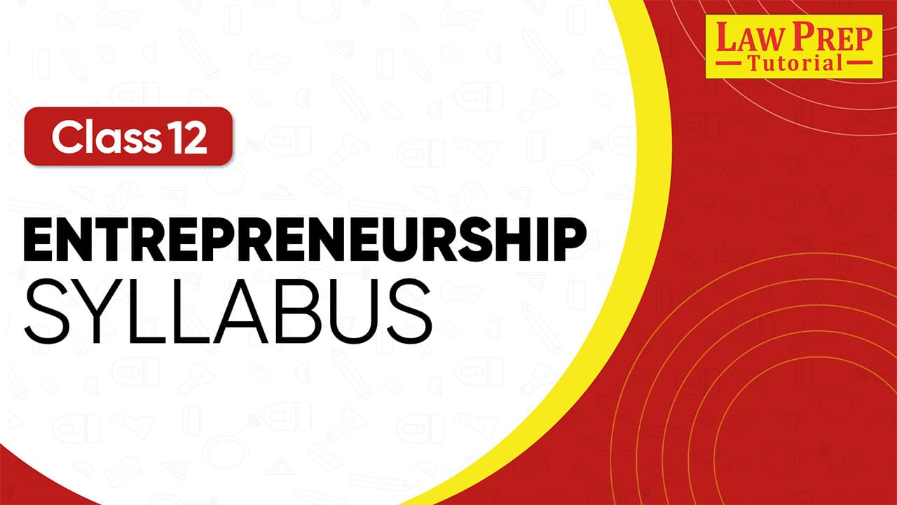 CBSE Class 12 Entrepreneurship Syllabus