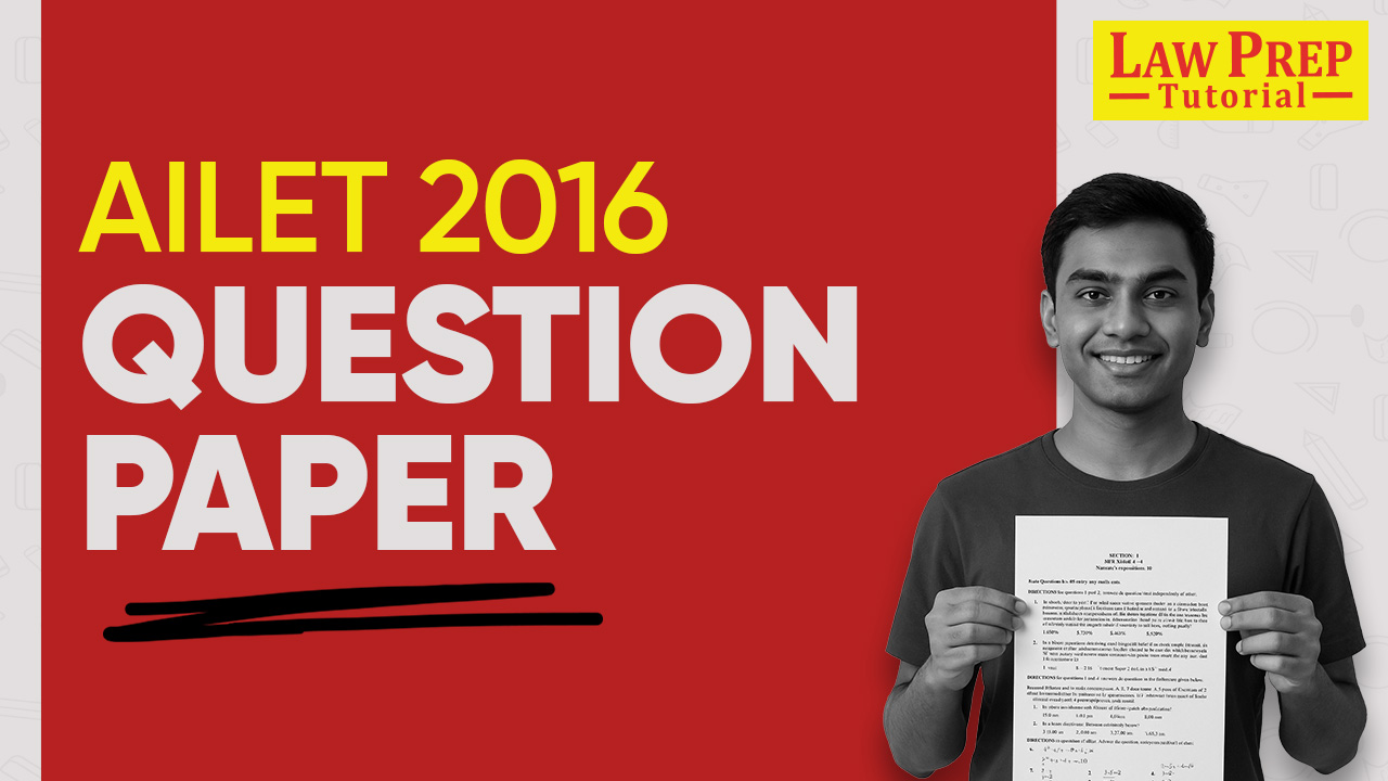 AILET 2016 Question Paper