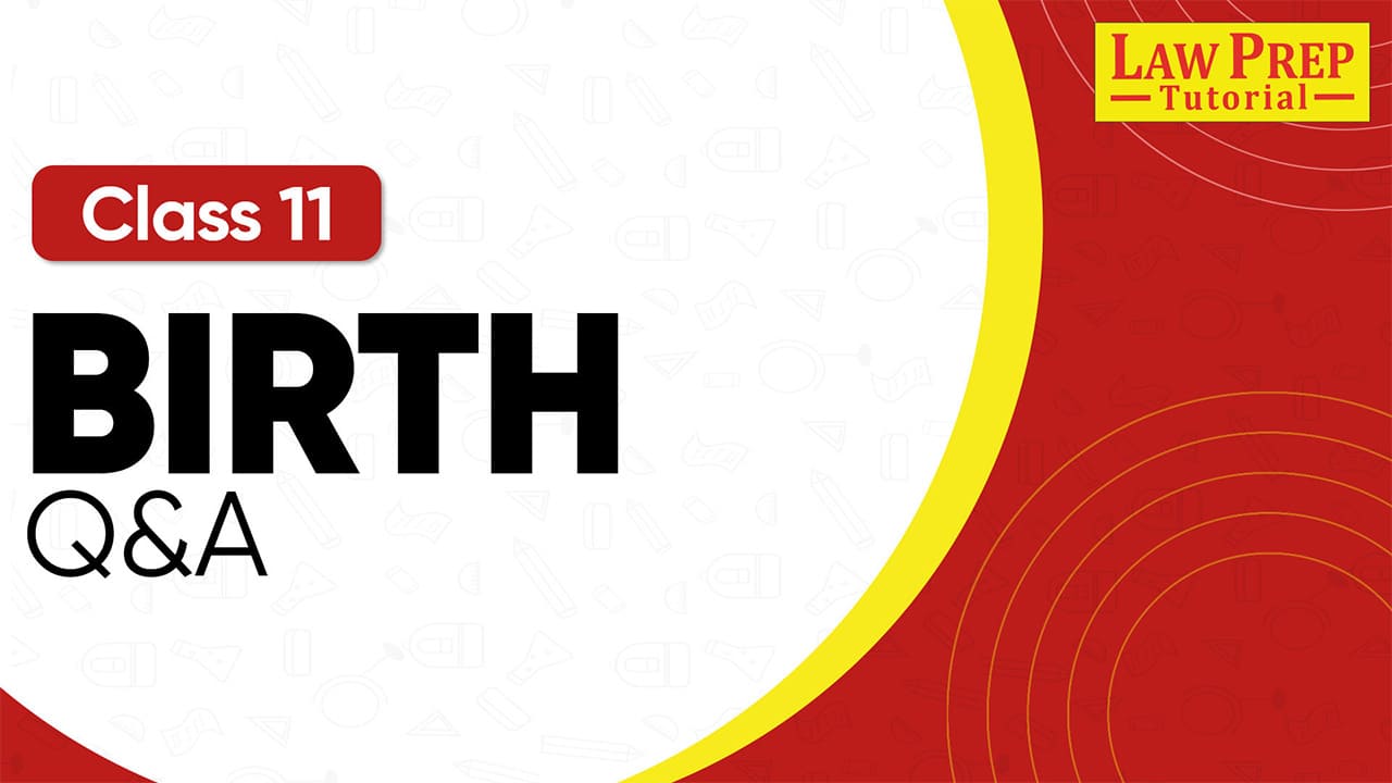 CBSE Class 11th Birth Q&A