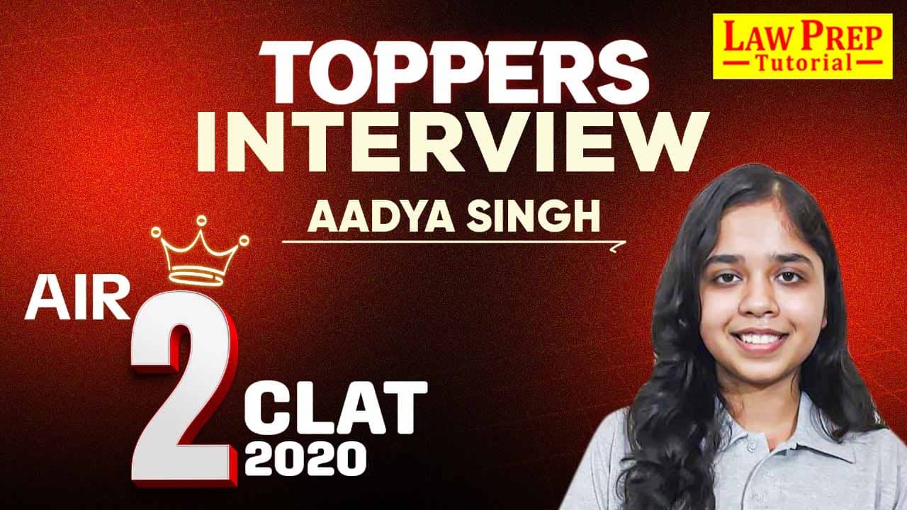 CLAT 2025 AIR 2 Aadya Singh