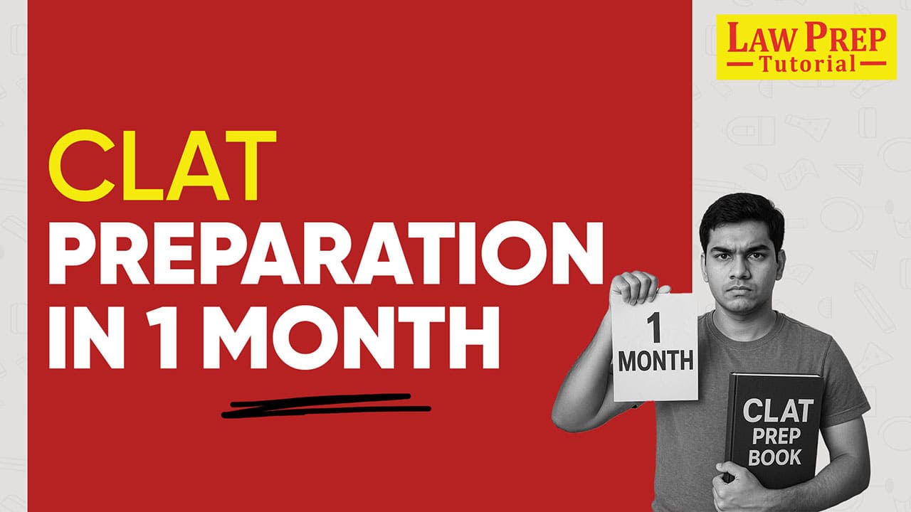 CLAT preparation in 1 month