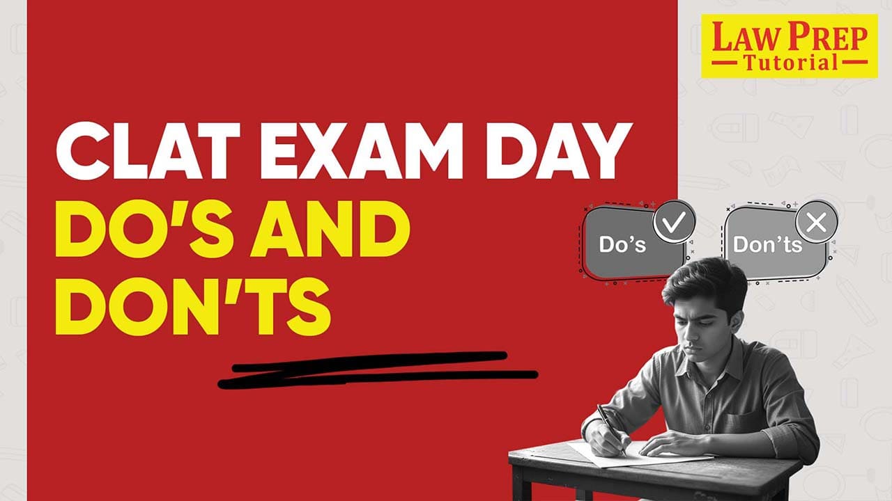 Do's and Dont's on CLAT exam day