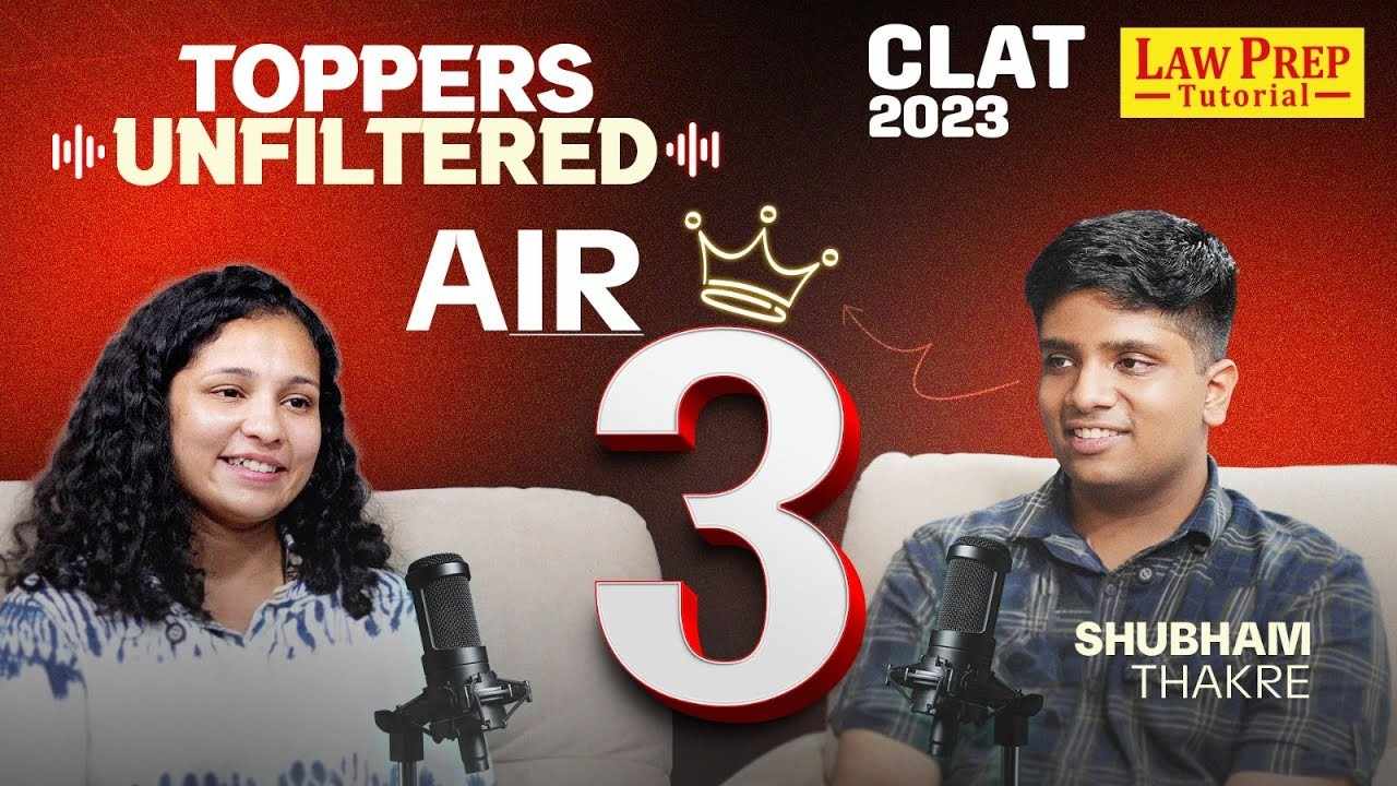 Shubham Thakre AIR-3 CLAT 2023