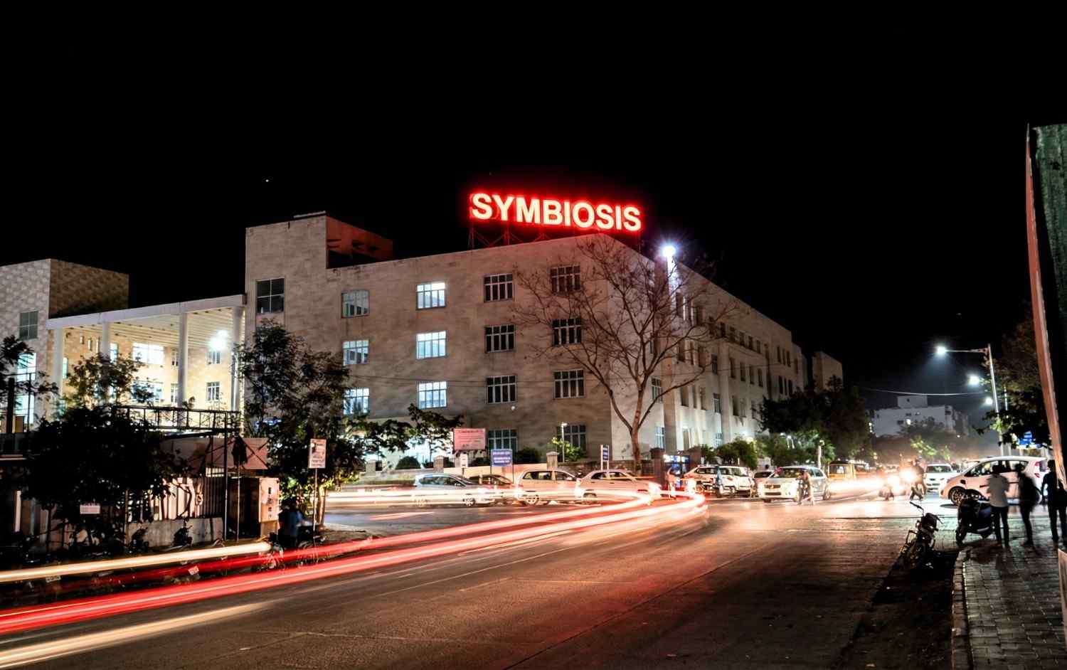 Symbiosis Law School Pune night view
