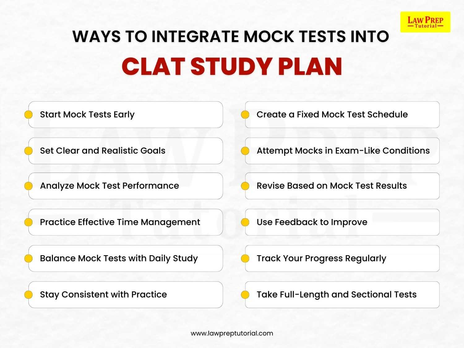 Ways to integrate mock tests into CLAT study plan