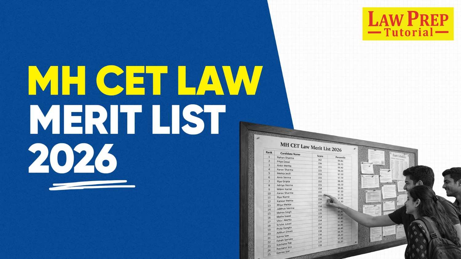 MH CET Law Merit list 2026