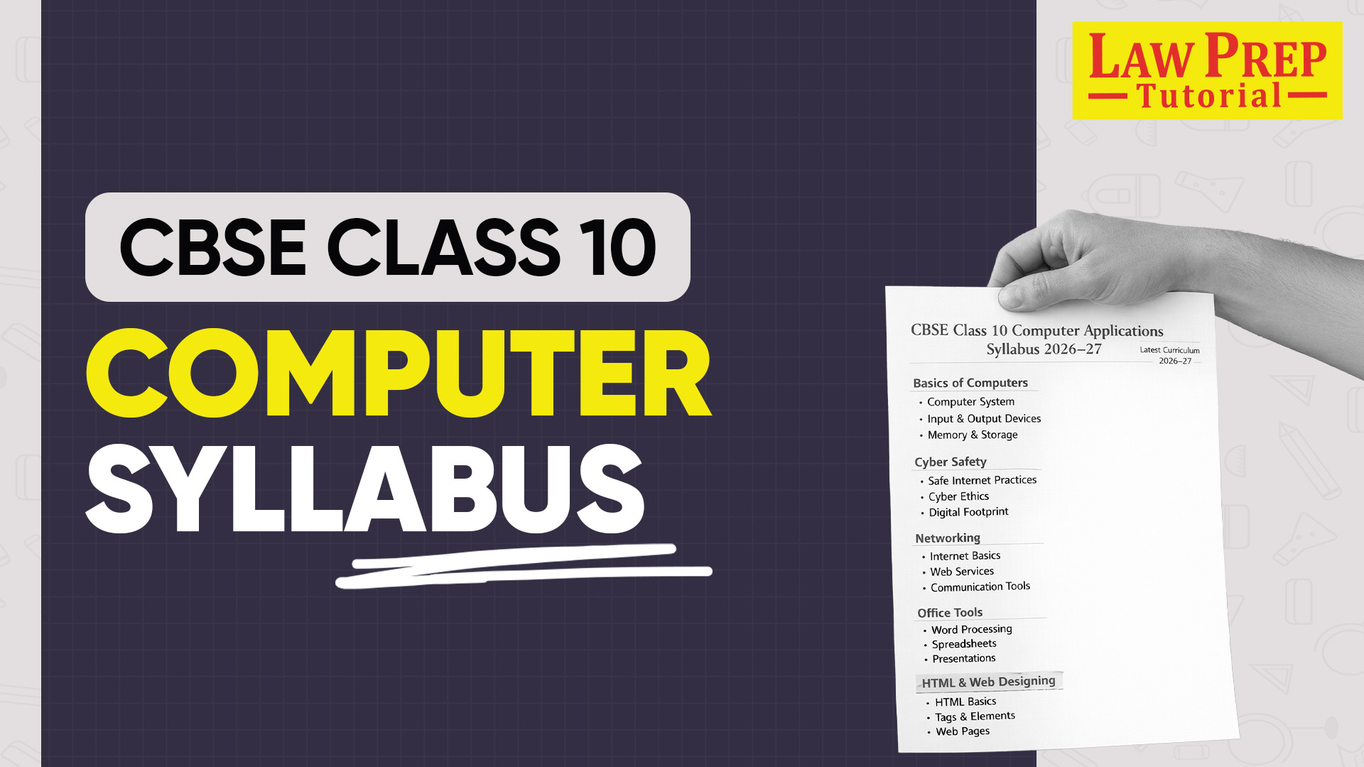 CBSE Class 10 Computer Syllabus
