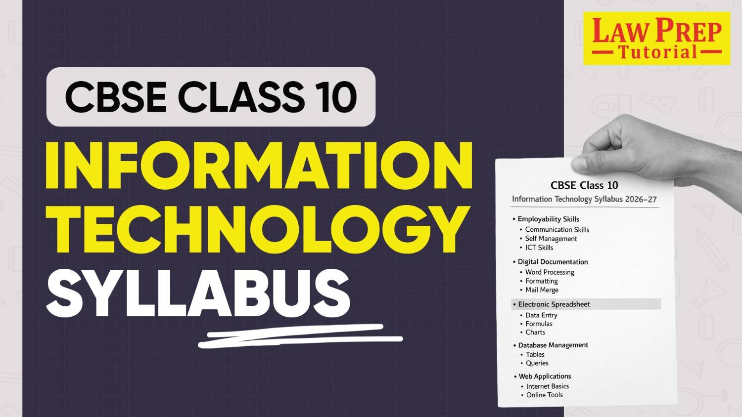 CBSE Class 10 Information Technology Syllabus