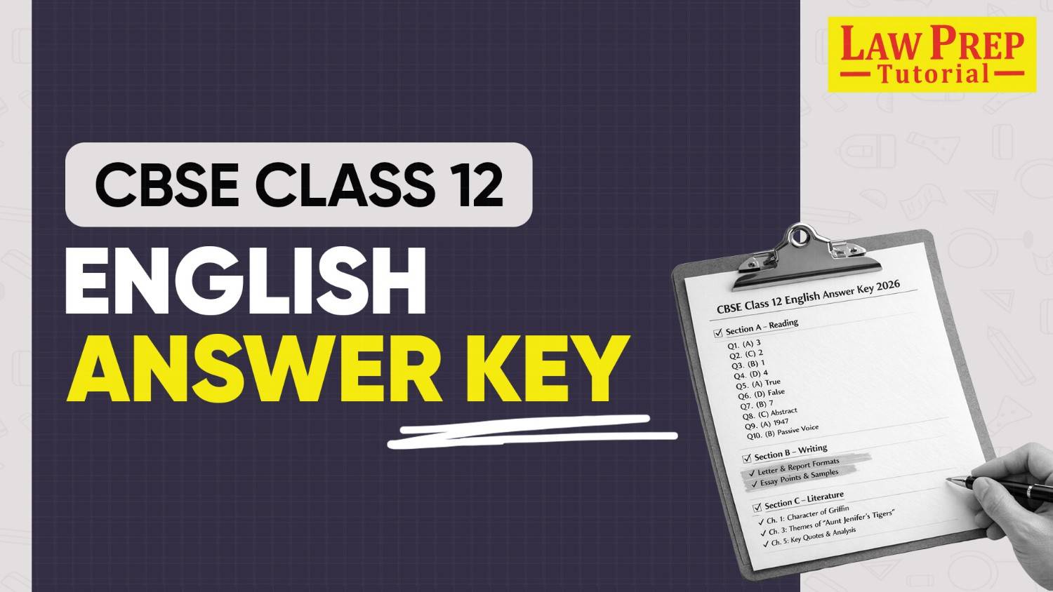 CBSE Class 12th English Answer Key