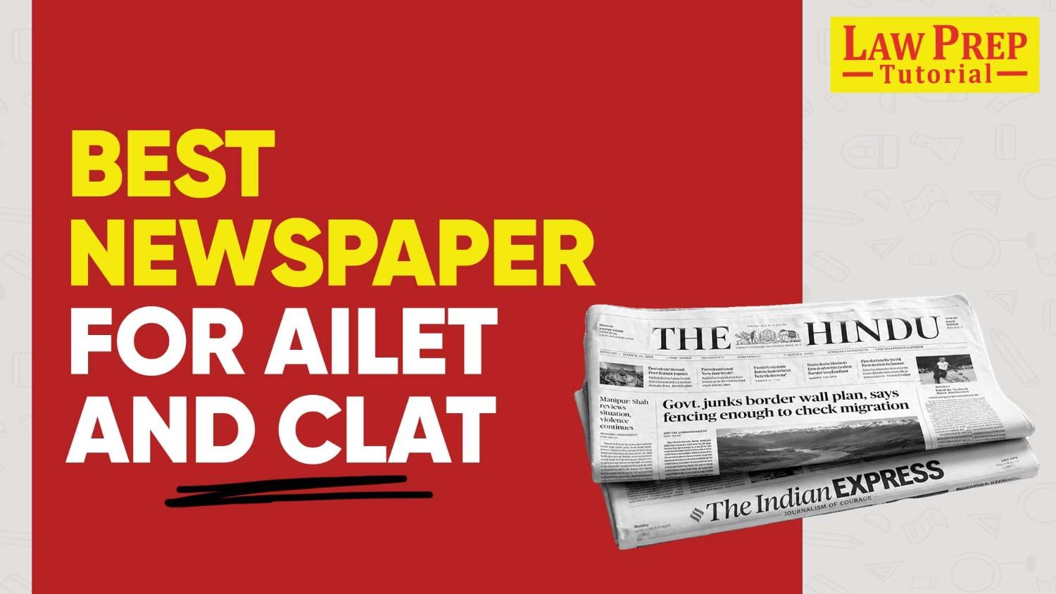 best newspaper for clat and ailet